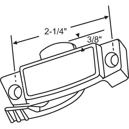 Strybuc Sash Lock Black 50-731B
